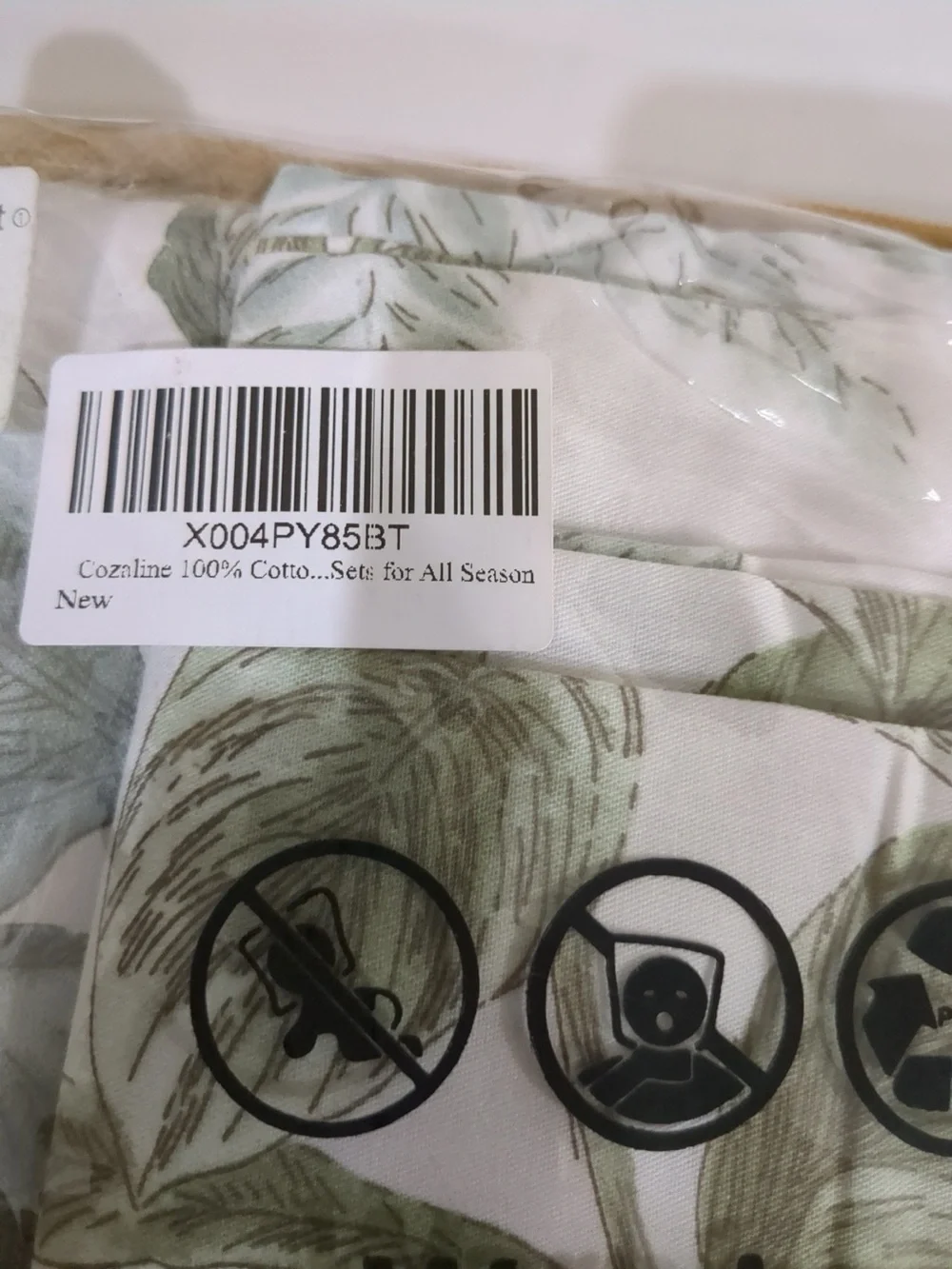 100% Cotton Duvet Cover Queen Size Sage Green Floral Duvet Set Reversible